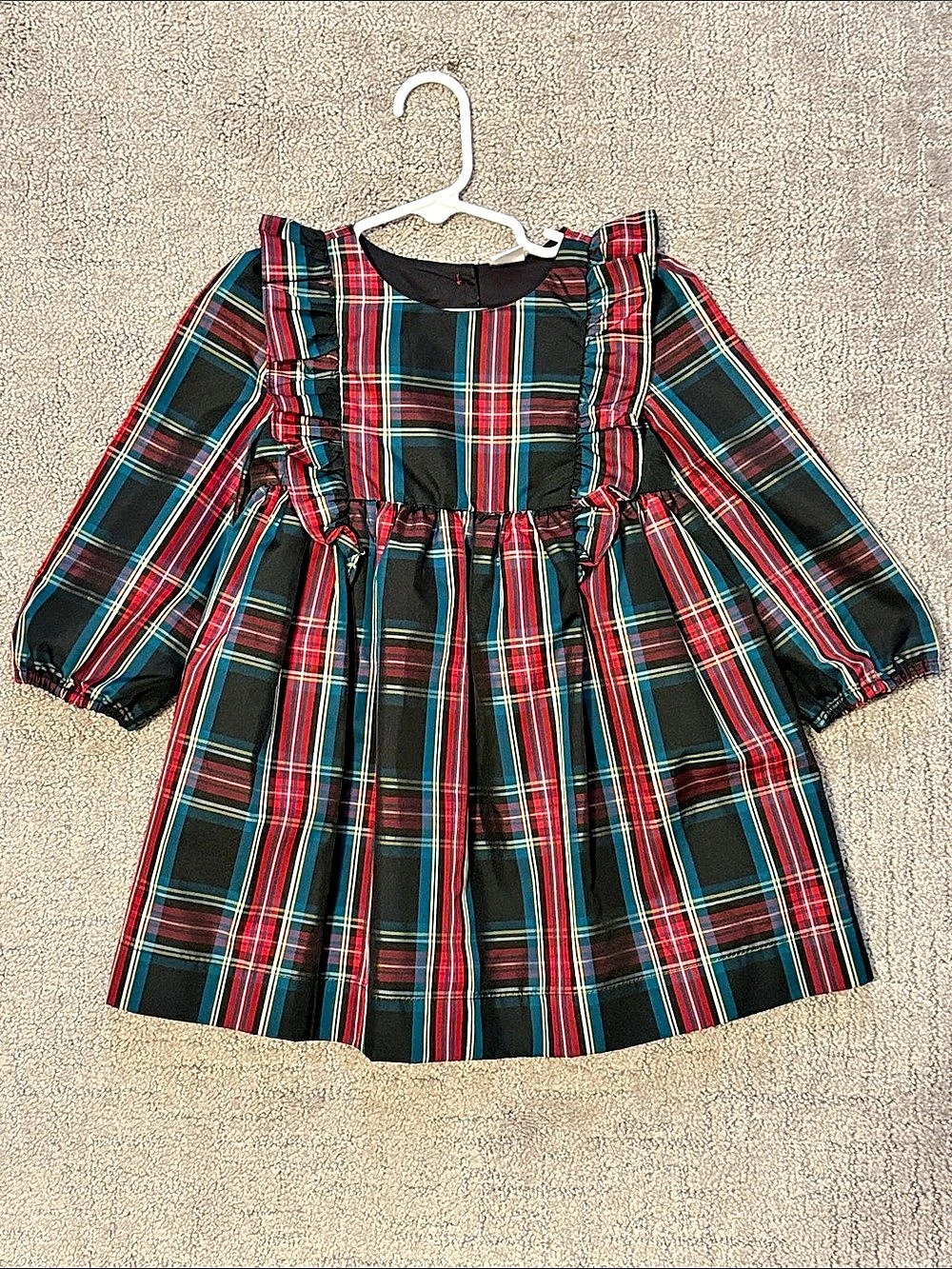 GAP Girls Plaid Ruffle Dress Size 3T